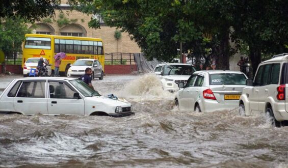 Chandigarh Flooding After Heavy Rain – August 19, 2025