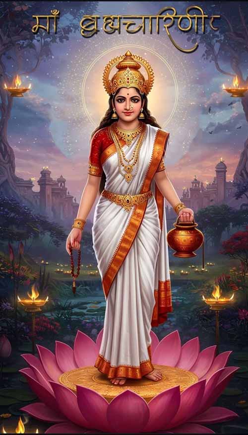 Maa Brahmacharini Navratri 2025 Image