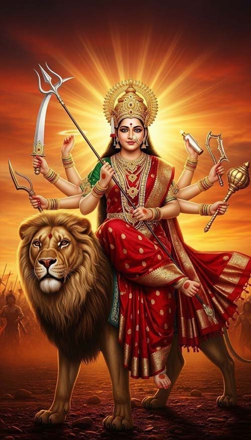Maa Chandraghanta Navratri 2025 Image