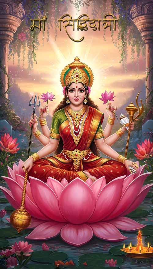 Maa Siddhidatri Navratri 2025 Image