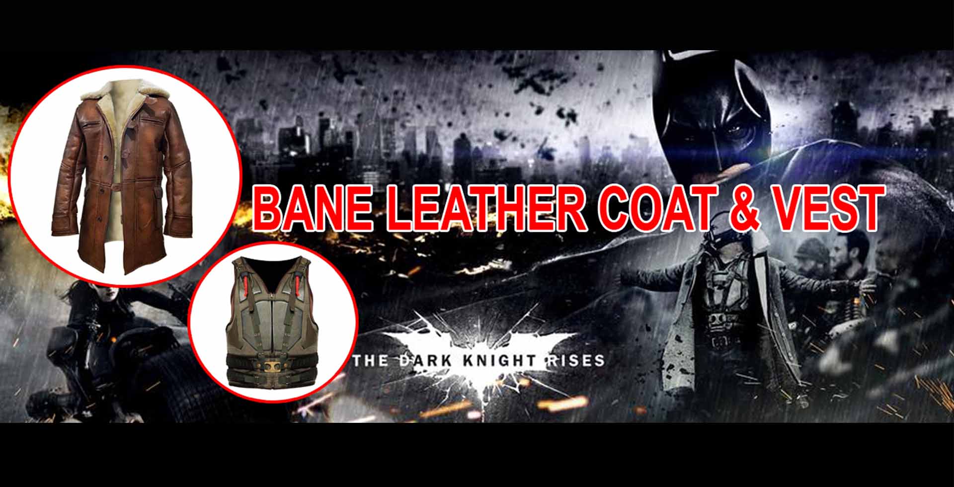 Batman Leather Jacket and Bane Leather Coat: Gotham’s Fashion Icons